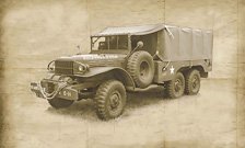 Italeri WWII US Army Dodge WC62 1 1/2 ton 6x6 truck (Model Car)