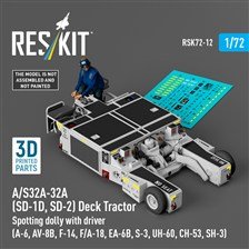 Reskit A/S32A-32A (SD-1D, SD-2) Deck Tractor Spotting Dolly with Driver (Plastic model)