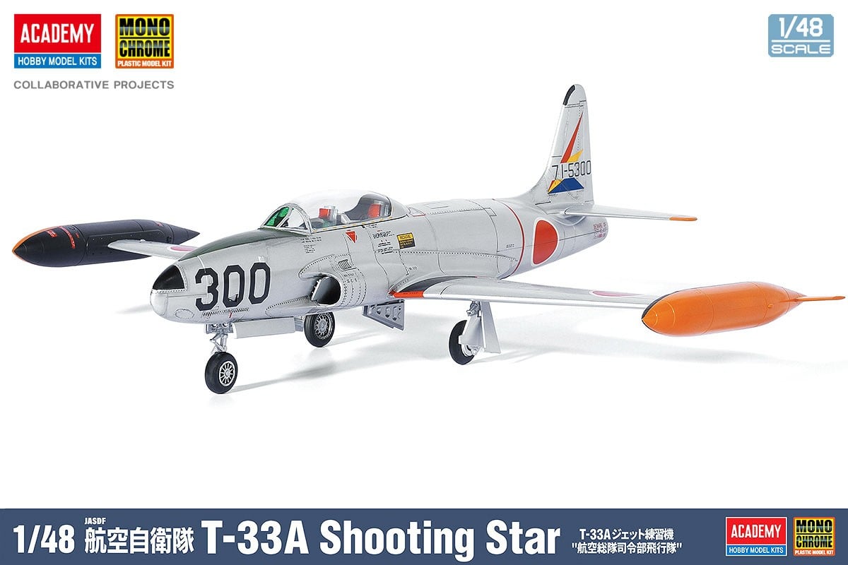 Mono Chrome JASDF T-33A Shooting Star Jet Trainer `Air Defense Command` gambar 2