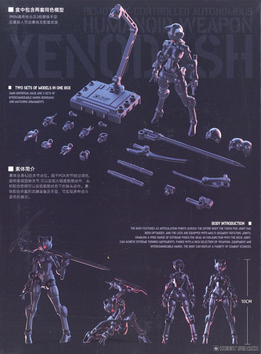 SHEIK MAINLAND 3 min project系列 Xenodash 1/18比例拼装模型 (紫色) (塑料模型) 图片 4