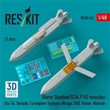 Reskit Storm Shadow/SCALP EG Missiles (2 pcs) (Plastic model)