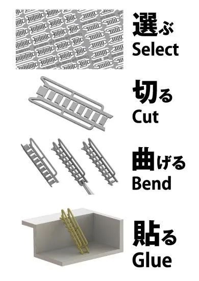Model Art Inclined Ladder Set for IJN Vessel Models (Plastic model) Bild 5