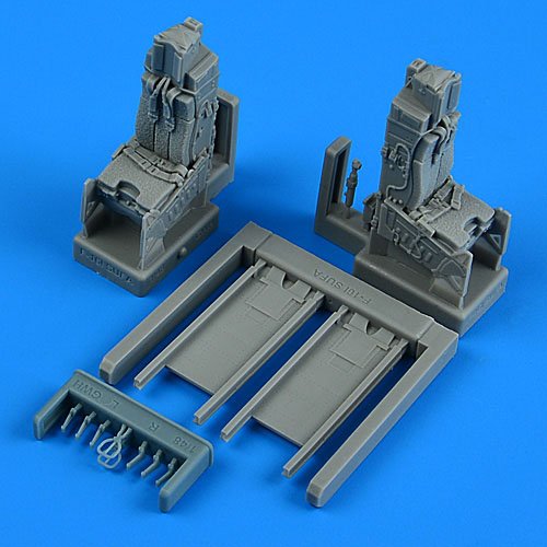 Quickboost F-16I Sufa ejection seats with safety belts (2 pcs) (for GWH) (Plastic model) gambar 2