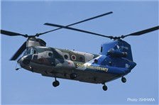 Platz JASDF CH-47J Chinook Air Rescue Wing 2004 50th Anniversary Painted (Plastic model)