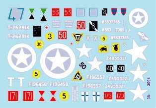 Star Decals British AFVs in France `44. Sherman Mk I Hybrid, Willys-Jeep, M3 White Scout Car, Humber Scout Car. (Decal) gambar 4