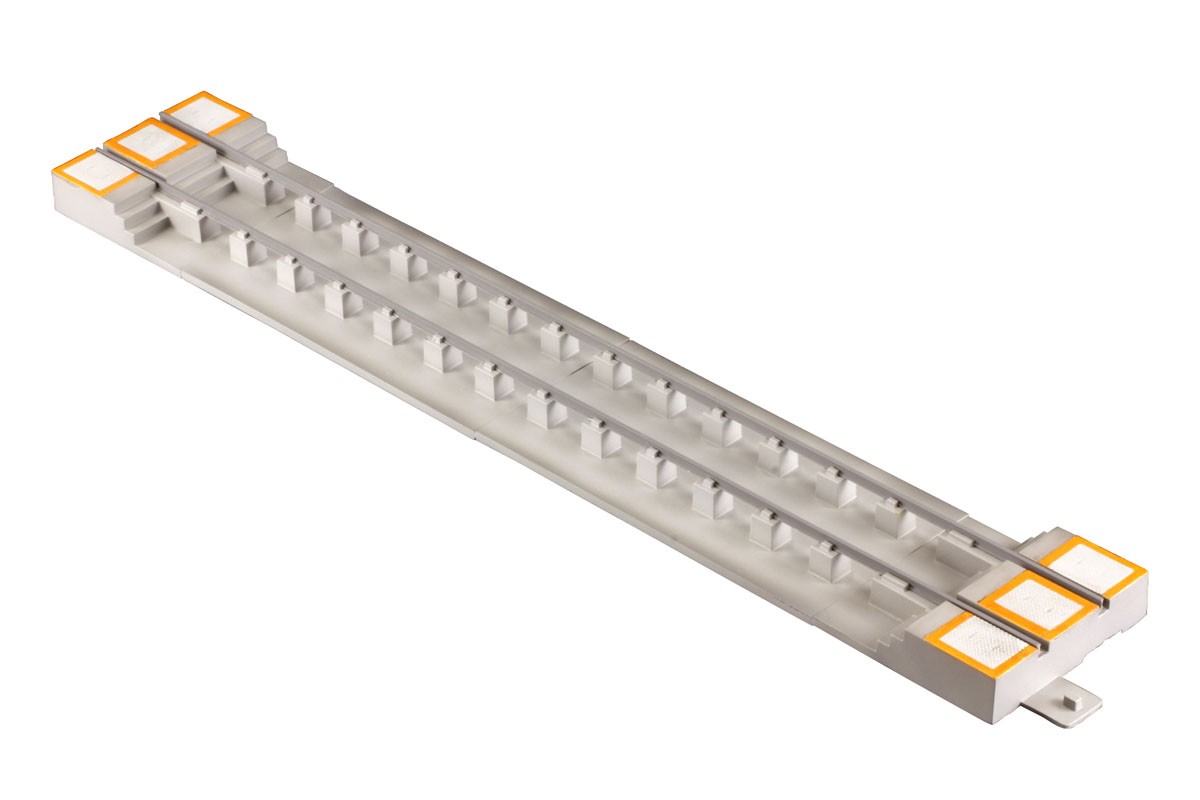 Plum 1/80(HO) Plastic Kit Open Pit Track (w/Warning Color) A [Orange] (Unassembled Kit) (Model Train) image 3