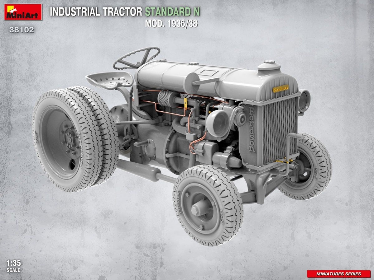 Mini Art INDUSTRIAL TRACTOR STANDARD N MOD. 1936/38 图片 5