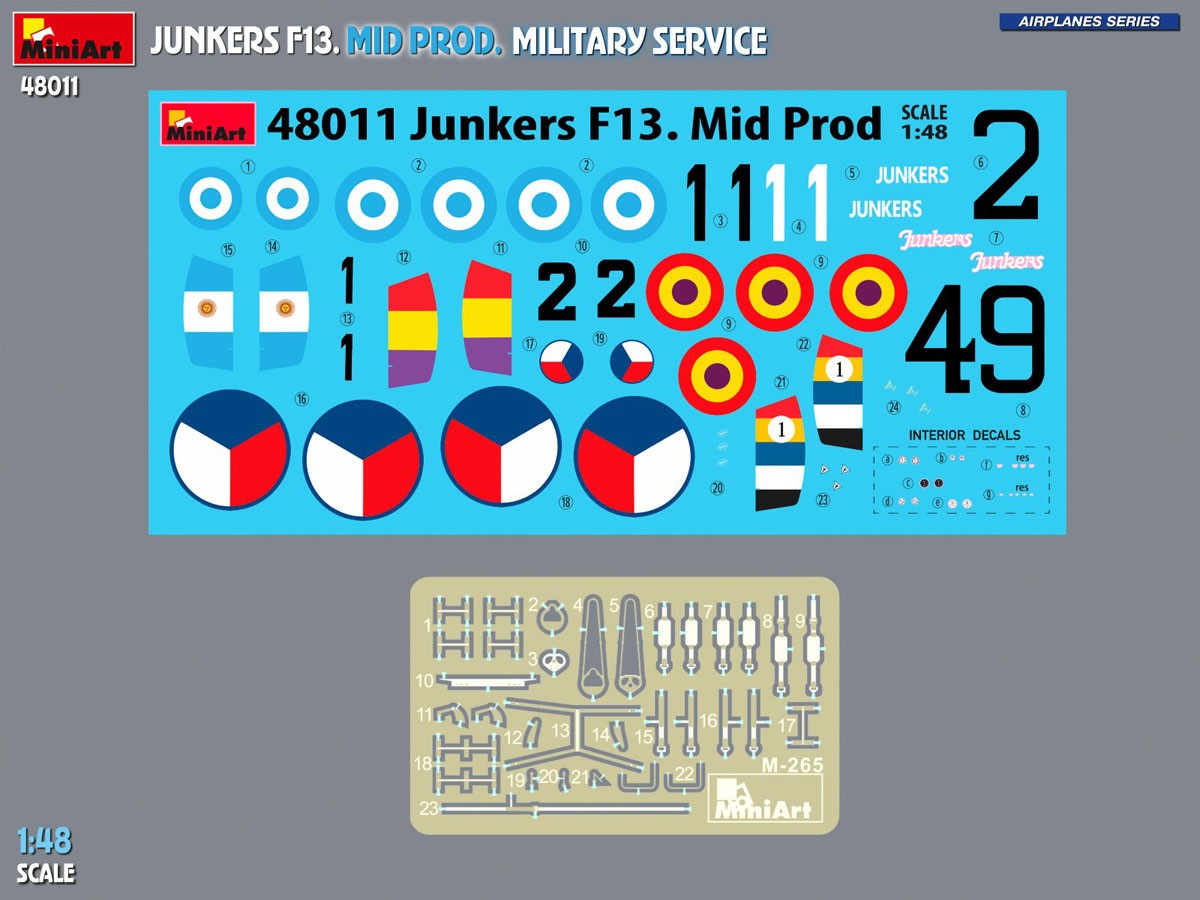 Mini Art JUNKERS F13. MID PROD. MILITARY SERVICE (Plastic model) Bild 4