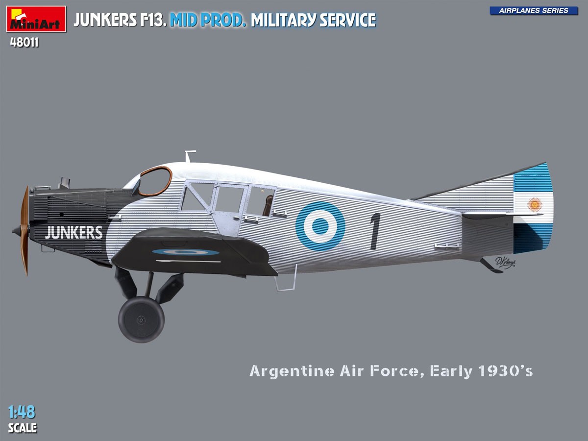 Mini Art JUNKERS F13. MID PROD. MILITARY SERVICE (Plastic model) Bild 5