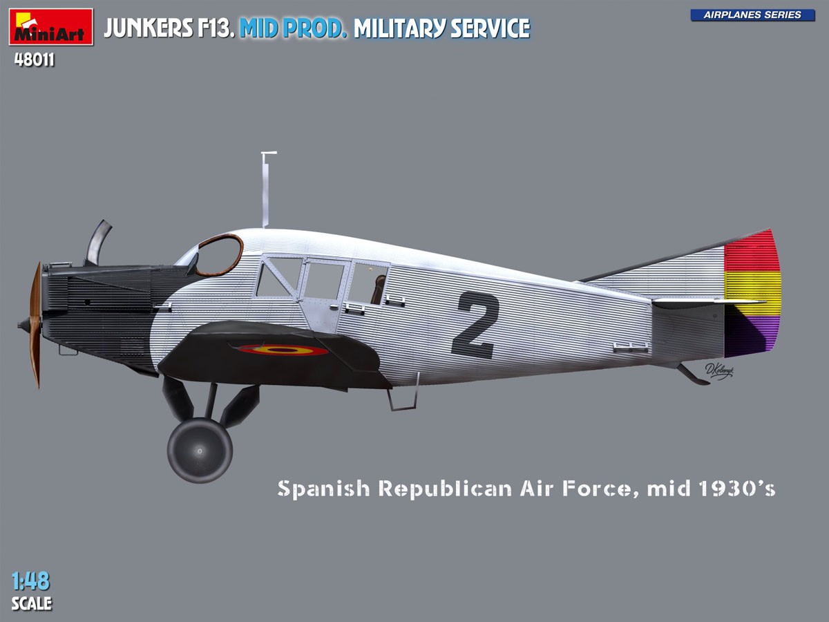 Mini Art JUNKERS F13. MID PROD. MILITARY SERVICE (Plastic model) Bild 6