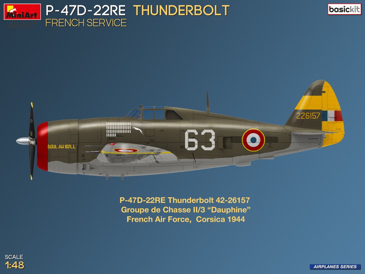 Mini Art P-47D-22RE THUNDERBOLT. FRENCH SERVICE. BASIC KIT (Plastic model) Bild 5