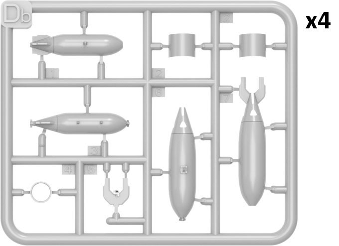 Mini Art BRITISH BOMBS (Plastic model) hình ảnh 4