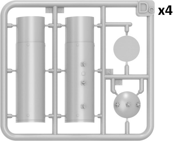 Mini Art BRITISH BOMBS (Plastic model) hình ảnh 5