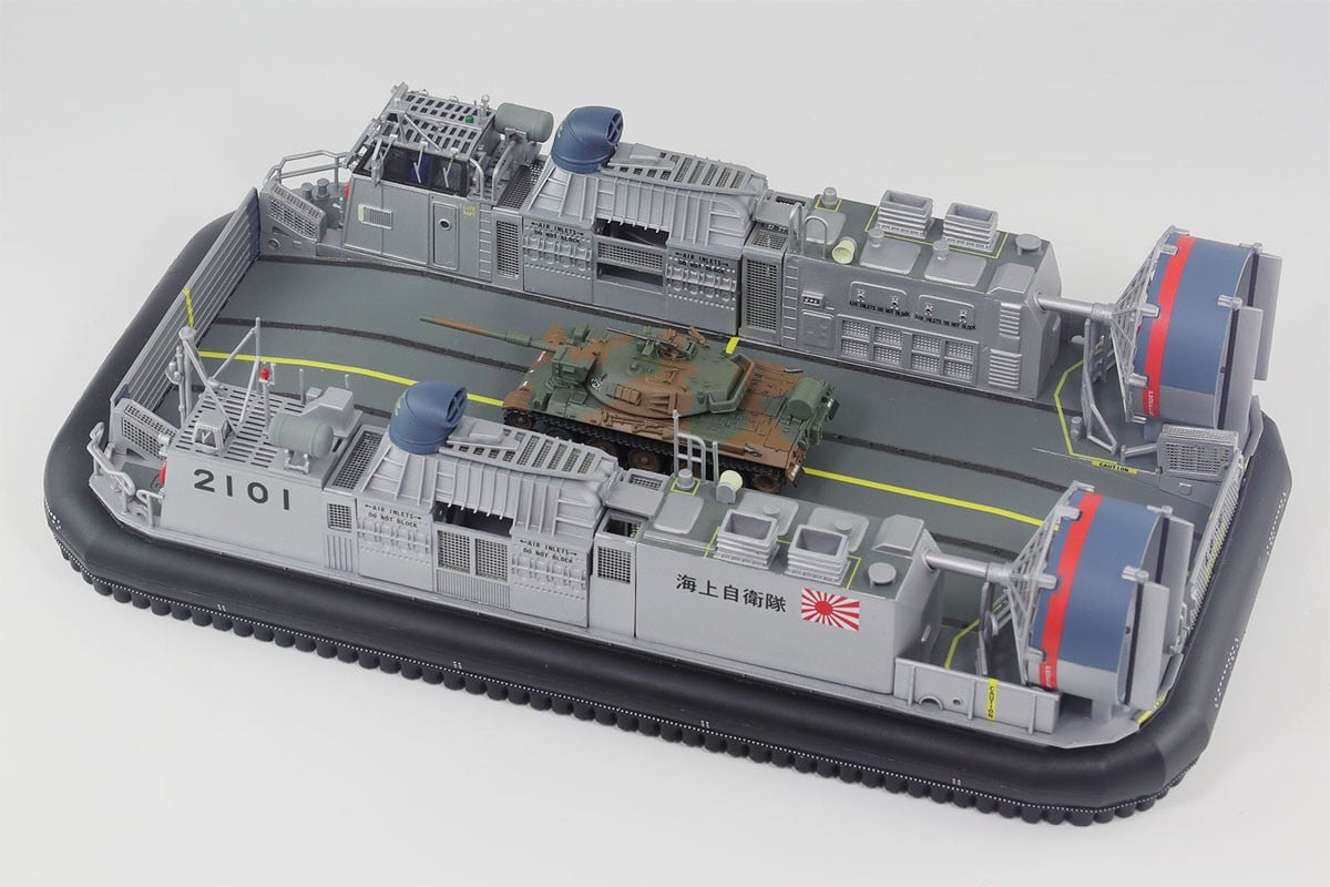 Pit-Road JMSDF Landing Craft Air Cushion Type No.1 w/JGSDF Type 74 Main Battle Tank (Set of 1) รูปภาพ 6