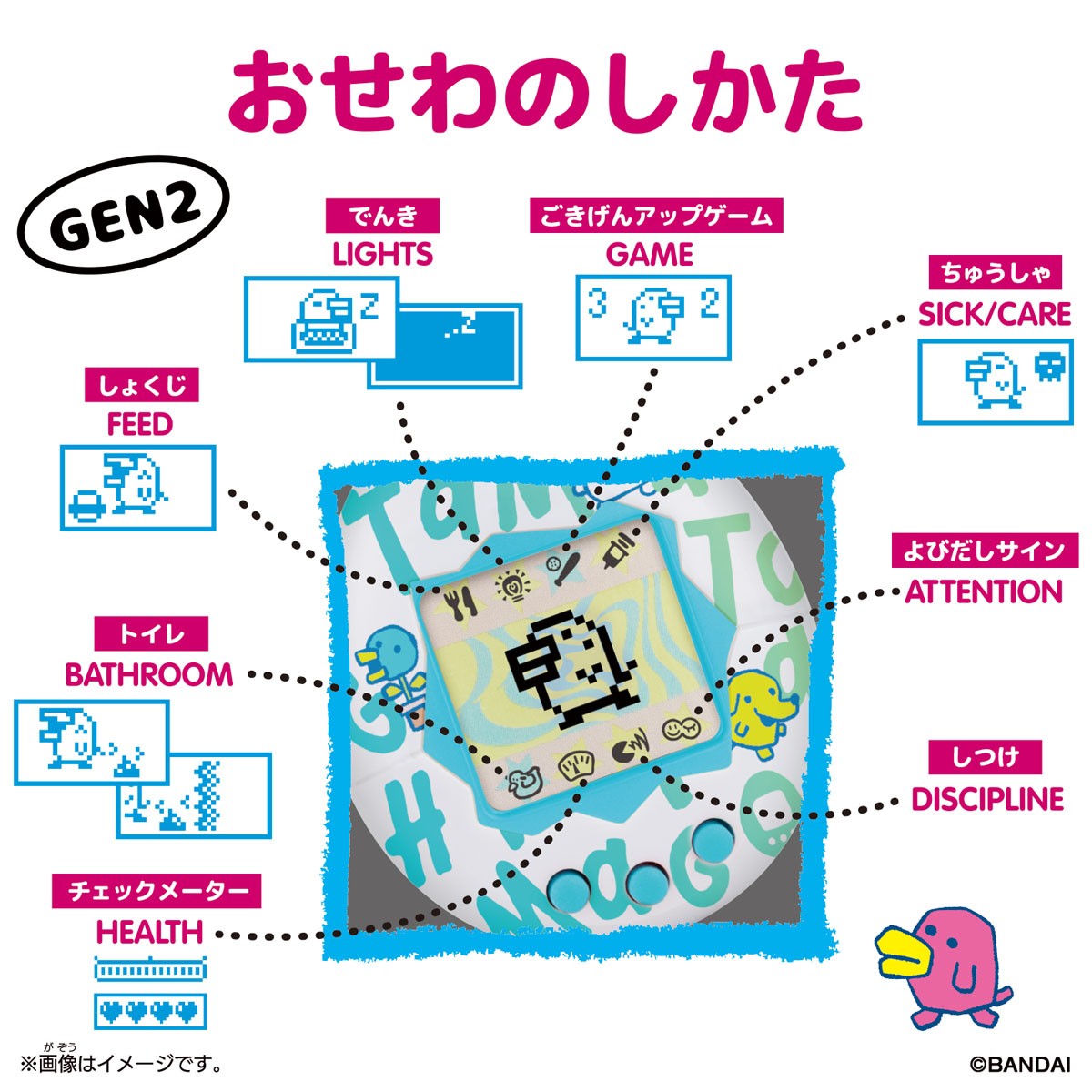 Bandai Original Tamagotchi Caramel Nuts (Electronic Toy) image 3