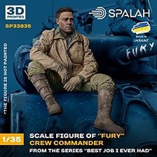 Spalah Figure `Crew Commander of `Fury` from the series `Best Job i ever had` (Plastic model) imagen 1
