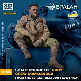 Spalah Figure `Crew Commander of `Fury` from the series `Best Job i ever had` (Plastic model) imagen 2
