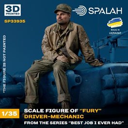 Spalah Figure `Mechanic-driver of `Fury` from the series `Best job i ever had` (Plastic model) imagen 2