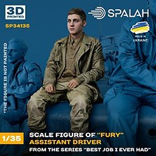 Spalah Figure `Assistant driver of `Fury` from the series `Best Job i ever had` (Plastic model)