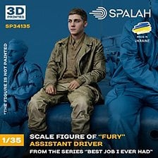 Spalah Figure `Assistant driver of `Fury` from the series `Best Job i ever had` (Plastic model) imagen 1