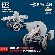 Spalah Maxim Machine Gun Scale Model (2 pcs.) (Plastic Model)