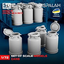 Spalah Cans Scale Model Set (10 pcs.) (Plastic Model)