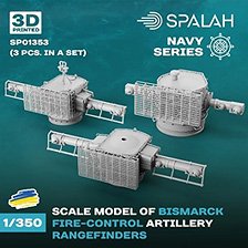 Spalah Bismarck Fire-Control Artillery Rangefinders Scale Model Set (3 pcs.) (Plastic Model)