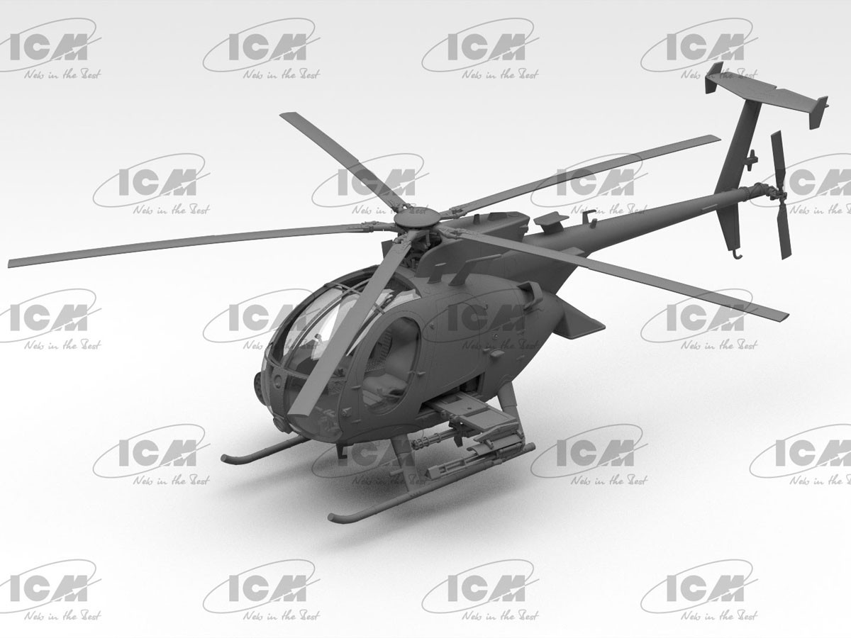 ICM AH-6J Little Bird US Special Forces Attack Helicopter Bild 3