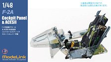 Modelink F-2 Cockpit Panel &amp; ACESII (Plastic model)