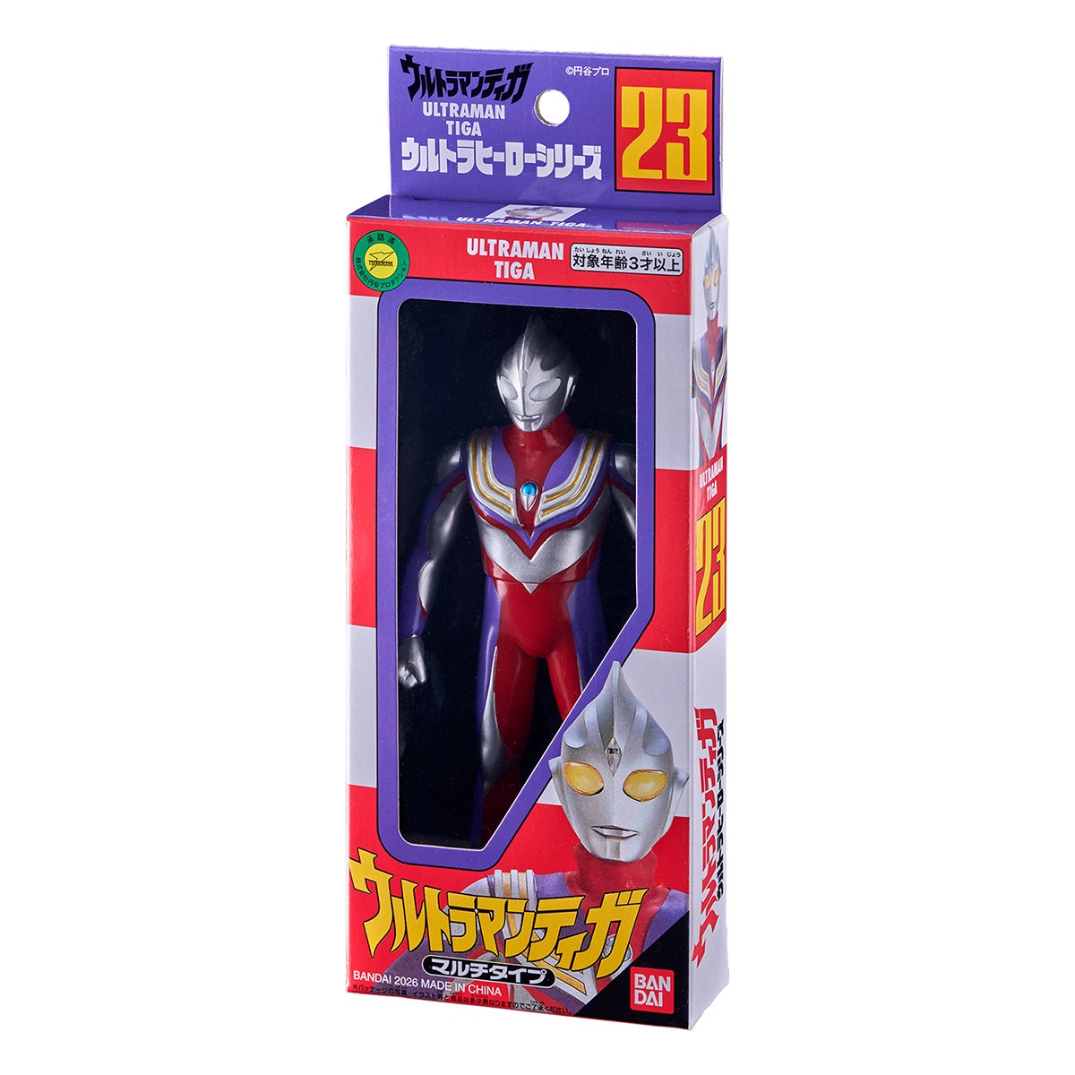 Bandai Ultra Hero Series Reissue Edition Ultraman Tiga Multi Type (Character Toy) Bild 4