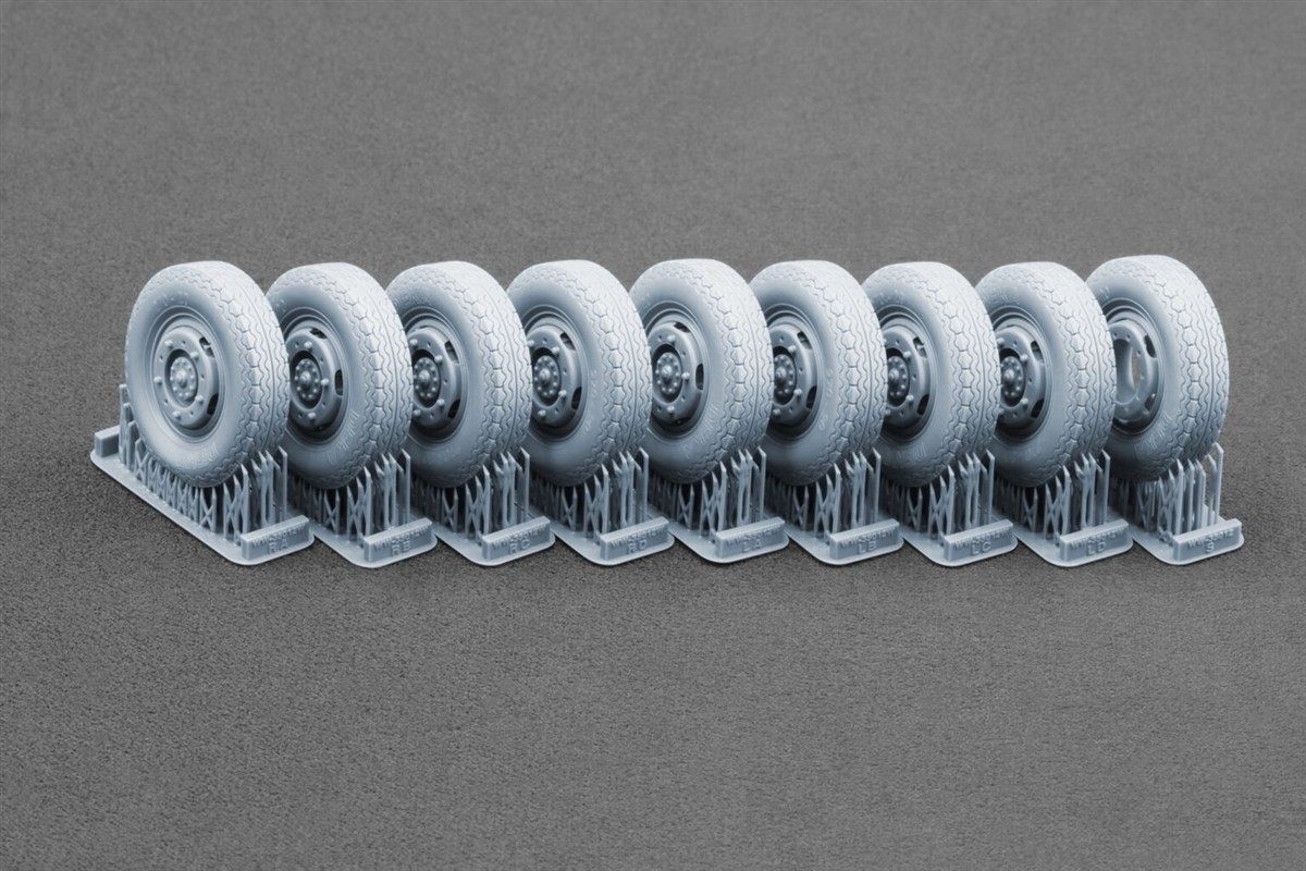 Scale X Sd.Kfz. 234 Puma v3 Weighted Wheel Set (Set of 9) (Plastic model) image 3