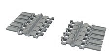 Eduard Pz.Kpfw. III/IV winter tracks PRINT (Plastic model) gambar 1
