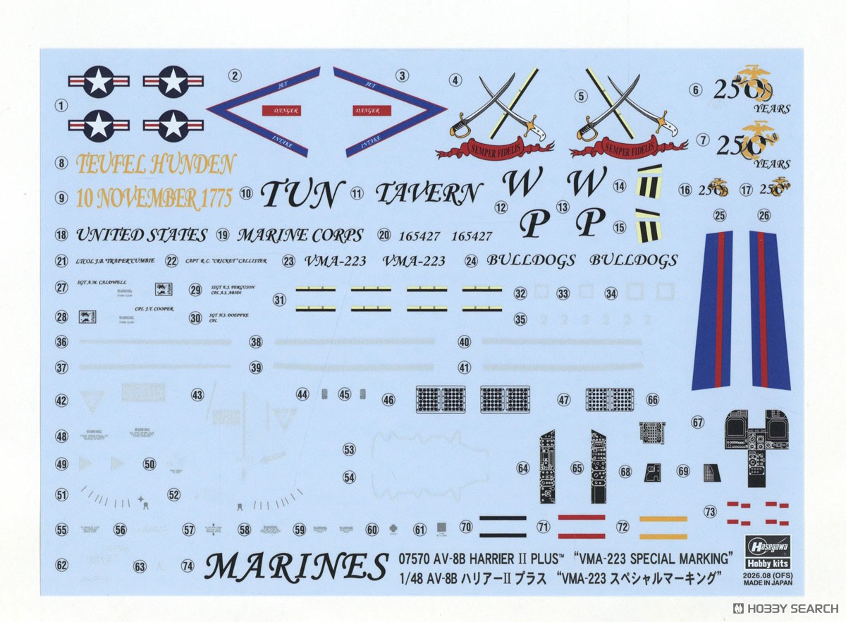 AV-AV-8B Harrier II Plus `VMA-223 Special markings8B Harrier II Plus (Plastic model) image 6