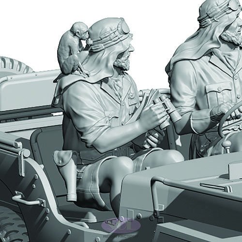 SOL Model WWII British SAS 1/4ton Patrol car Raider2 (3D printed model kit) (Plastic model) image 5