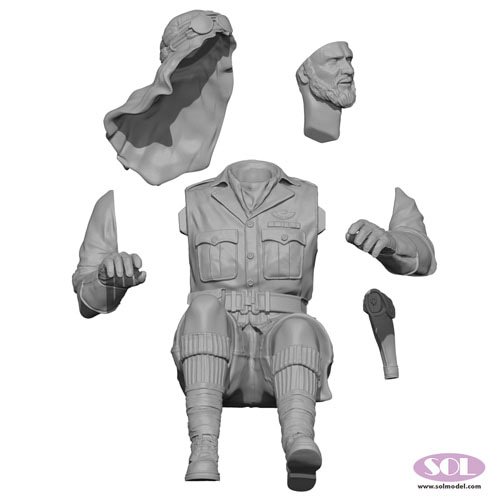 SOL Model WWII Britischer SAS 1/4 Tonnen Patrouillenwagen Besatzung (3D-gedruckter Modellbausatz) (Plastikmodell) Bild 3