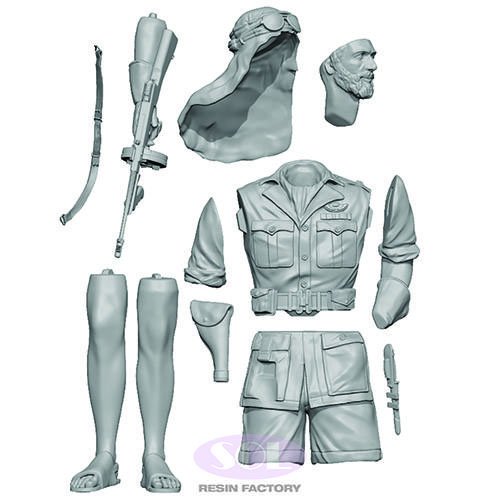SOL Model WWII Britischer SAS 1/4 Tonnen Patrouillenwagen Besatzung (3D-gedruckter Modellbausatz) (Plastikmodell) Bild 6