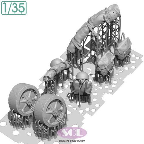 SOL Model Detail up parts 2 for M36 (For TAMIYA) (Plastic model) gambar 6