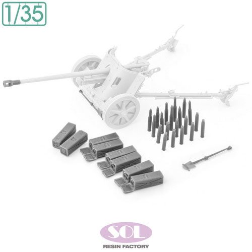 SOL Model Detail up Set for German 5cm Anti-tank gun Pak38 (for TAMIYA) (Plastic model) gambar 3