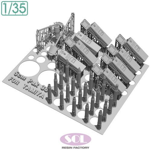 SOL Model Detail up Set for German 5cm Anti-tank gun Pak38 (for TAMIYA) (Plastic model) gambar 4