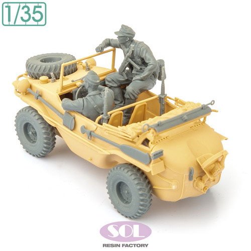 SOL Model 二战德军水陆两用车升级套件2 (田宫用) (塑料模型) 图片 3