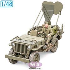 SOL Model WWII U.S. Army 1/4ton 4x4 truck `FOLLOW ME` (Full kit) (Plastic model)