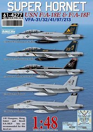 DXM Decals USN F/A-18E &amp; F/A-18F VFA-31/32/41/97/213 Decal Set
