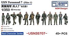 Bunker Studio US Navy Figure Set 7 (Pilot 1) (Plastic model)