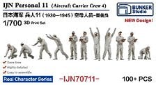 Bunker Studio Imperial Japanese Navy Figure Set 11 (Aircraft Carrier Personnel, Maintenance Crew 1930-1945) (Plastic model) imagen 1