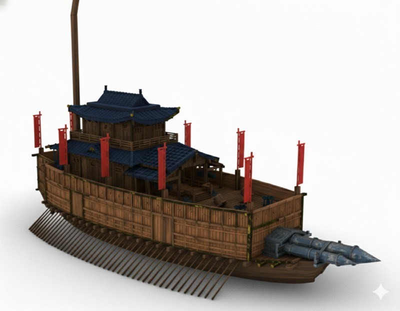 Torifactory 16th Century Japanese Navy Atakebune (Plastic model) image 7