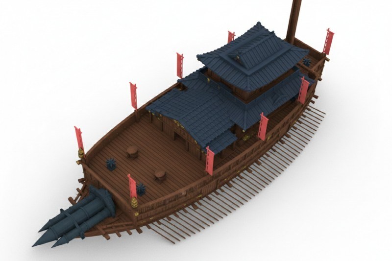 Torifactory 16th Century Japanese Navy Atakebune (Plastic model) image 8