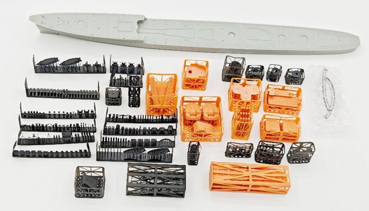 Triumph Models IJN Destroyer Shiratsuyu1941/1944 (2 in 1) `Water Line` (Plastic model) hình ảnh 3