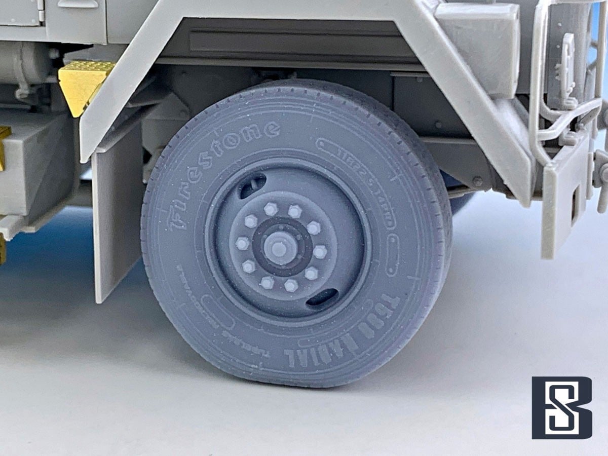 BSK Model US Army M915 Gun Truck Weighted Wheels Set (for Trumpeter) gambar 5