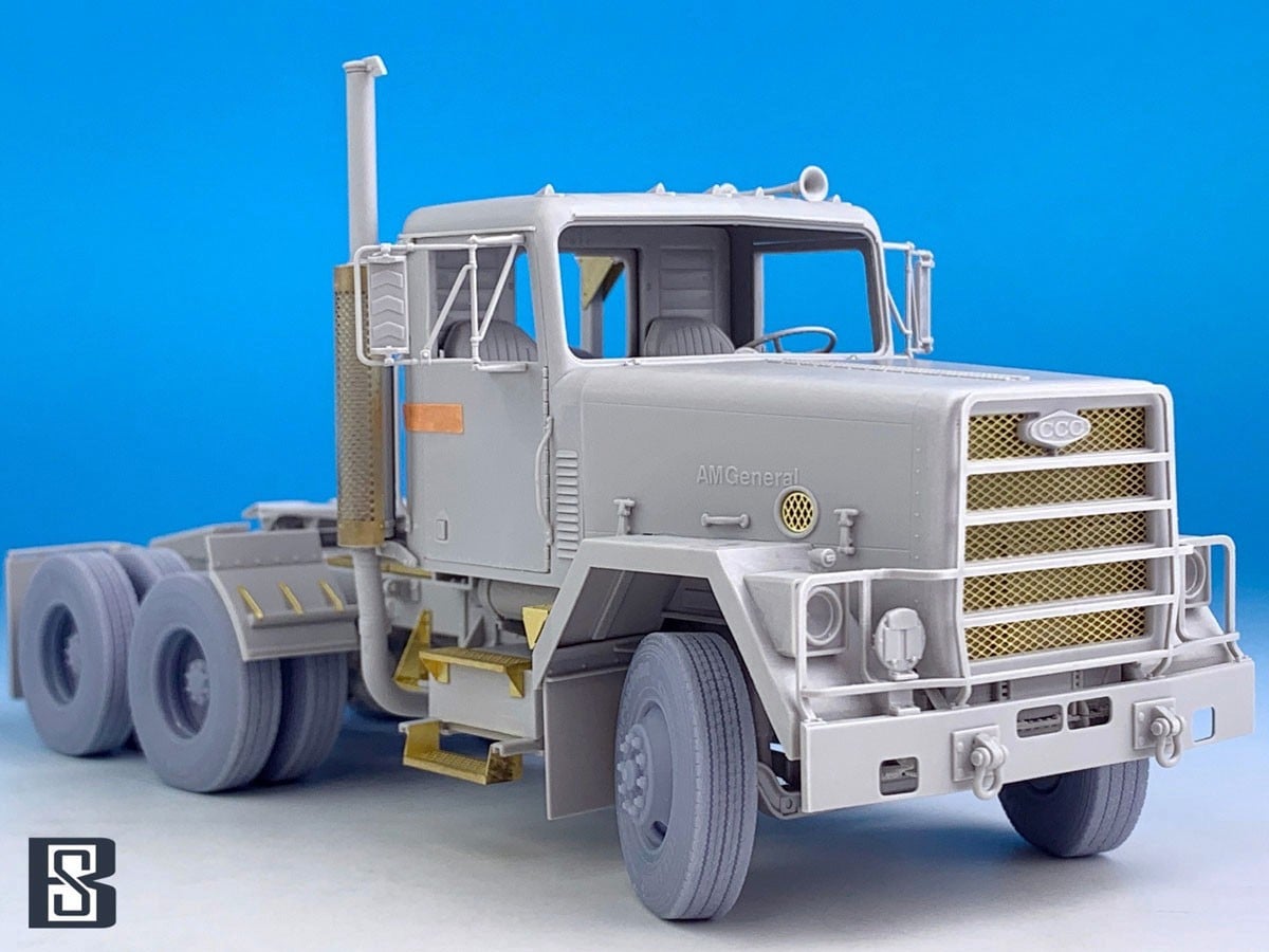 BSK Model US Army M915 Gun Truck Weighted Wheels Set (for Trumpeter) gambar 6