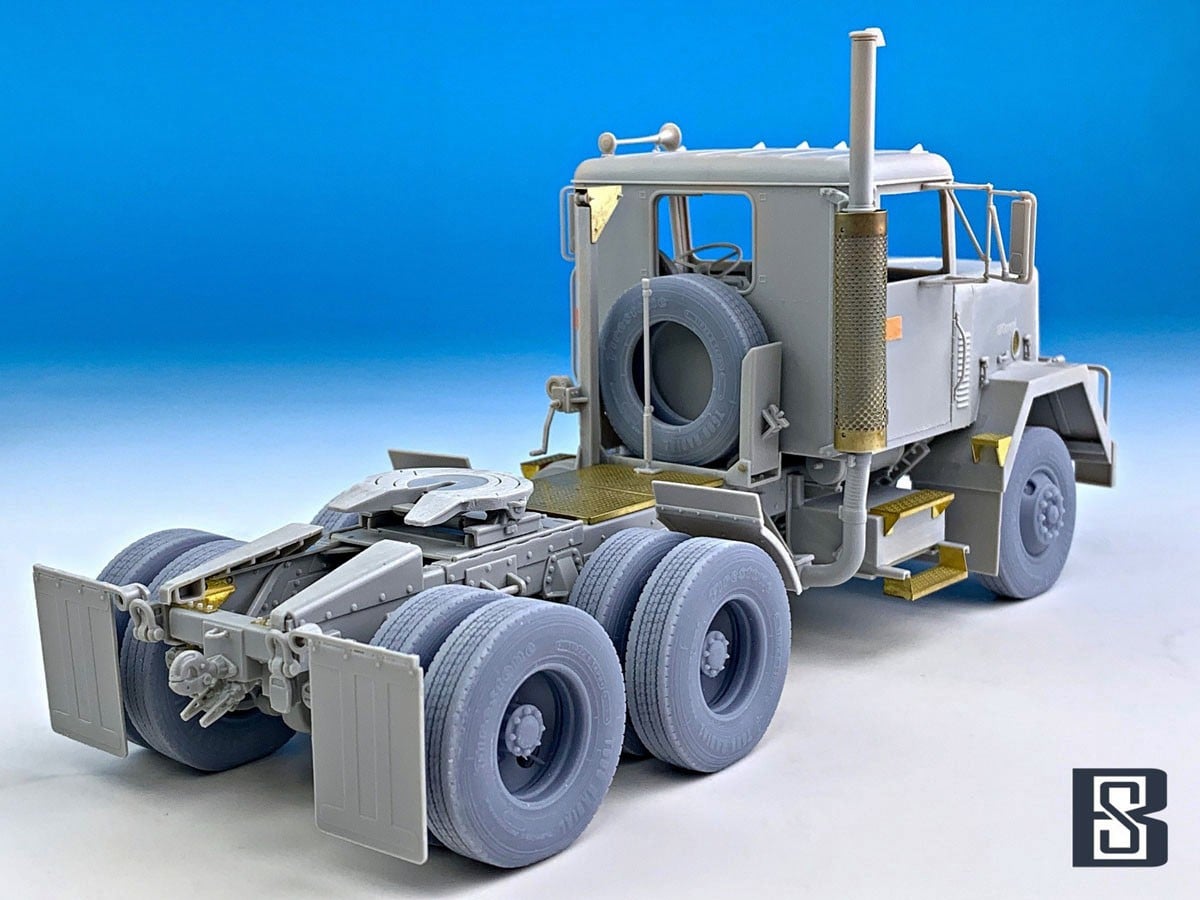 BSK Model US Army M915 Gun Truck Weighted Wheels Set (for Trumpeter) gambar 8